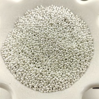 Perles de rocaille rondes en verre argentées et dorées de 2 mm, 3 mm, 4 mm pour la fabrication de bijoux et bracelets DIY en gros