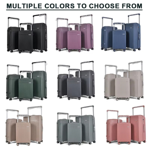 Ensemble <span class=keywords><strong>de</strong></span> 3 valises <span class=keywords><strong>de</strong></span> voyage professionnelles <span class=keywords><strong>de</strong></span> luxe en polypropylène rigide ultra-silencieuses pour la vente en gros - Product Image 3