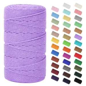 Cordon tressé torsadé en gros 3MM Corde en coton recyclé pour le bricolage - Product Image 6