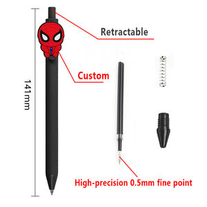 Супергерой 0,5 мм гелевые чернильные ручки Популярные мультфильмы ПВХ пластик с аксессуаром для детей офисная школа - Product Image 2
