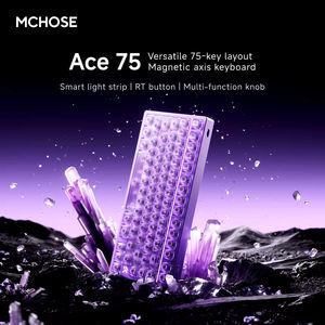 Teclado para Juegos Mchose Ace75 <span class=keywords><strong>HE</strong></span>, Diseño 75%, Frecuencia de Sondeo de 8K, Tiempo de Respuesta Rápido de 0.001 mm, Interruptor Magnético Intercambiable en Caliente, Teclado con Cable para Esports - Product Image 2