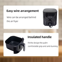 Friteuse à air numérique 7L sans huile, appareil électroménager professionnel multifonctionnel en option
