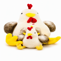 Peluche de poulet super douce, rembourrée en coton PP, coussin réconfortant, cadeau d'anniversaire et décoration de chambre