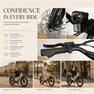 Vélo Électrique Urbain ZUMI OEM ODM 20 Pouces avec Cadre Bas, Porte-Bagages Arrière, Batterie Intégrée, Transmission par Courroie, Freins à Disque G01 - Product Image 1
