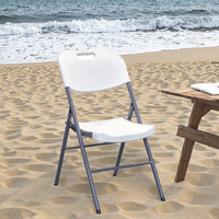 Chaise pliable en acier au carbone durable et PP, facile à plier et à transporter, gain de place pour le camping, les pique-niques, la maison, le bureau, la terrasse, l'utilisation quotidienne