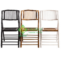 Chaise de salle à manger naturelle chaise pliante en bambou à vendre