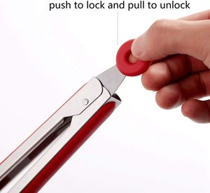 Silicone Food Tong Stainless Steel Kitchen Tongs Silicone Non-stick Cooking <b>Clip</b> <b>Clamp</b> BBQ Salad Tools Grill Kitchen Accessories - Product Image 5