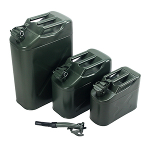 Boîte de stockage de 5 gallons en <span class=keywords><strong>métal</strong></span>, réservoir de <span class=keywords><strong>20</strong></span> <span class=keywords><strong>litres</strong></span> en acier, gaz, carburant, <span class=keywords><strong>essence</strong></span> Diesel de Style militaire - Product Image 5