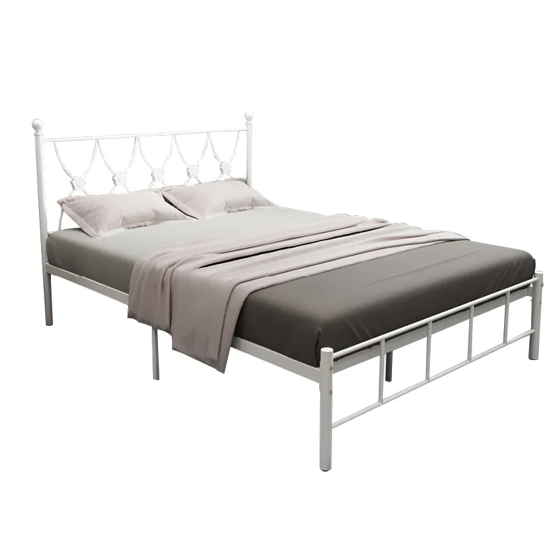 Queen Size Metal Bed Children Bedroom Wood Slats Metal Type Frame Kids Bed BoysためKids House Bed