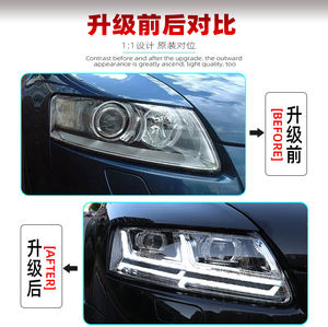 Fari a Led per Audi A6L C6 dal <span class=keywords><strong>2005</strong></span> al 2011 2004-2011 per Audi <span class=keywords><strong>A6</strong></span> A6L C6 S6 Fari a Led DRL Xenon <span class=keywords><strong>2005</strong></span> - Product Image 3