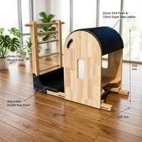 Barril de Pilates de Roble Macizo MJD M301A, Equipo de Fitness para Estudio de Pilates Reformer