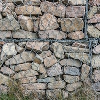 Cage de gabion hexagonale en PVC conforme à la norme ASTM, 80*100mm, 2.7mm, pour l'aménagement paysager
