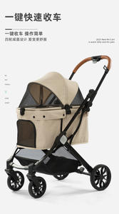 Carrito <span class=keywords><strong>de</strong></span> Paseo Plegable Ligero para Mascotas, Material Oxford, Carrito <span class=keywords><strong>de</strong></span> Viaje para Perros, Transportador <span class=keywords><strong>de</strong></span> Lujo para Perros Medianos - Product Image 5