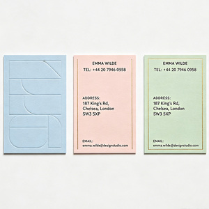 Custom Business <b>Card</b> Printing <b>Embossed</b> Logo Soft Touch Lamination Folded Style for Restaurant Cafe - Product Image 1