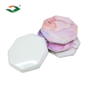 Assiettes en papier octogonales jetables de 10 pouces pour desserts et gâteaux, idéales pour les événements - Product Image 6