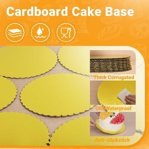 Plateau et support à gâteau ronds de 12'', 10'', 8'', 6'' sur mesure, qualité alimentaire, épaisseur 2 mm, plaque commerciale pour biscuits et pizzas - Product Image 3