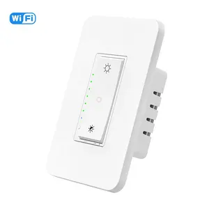 ETL WIFI Version 15A US Standard Smart WIFI Switch Wall Electric Smart Switch WIFI Dimmer Switch For Light