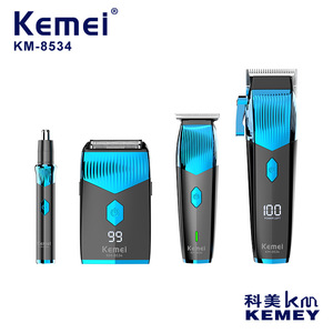 ชุดอุปกรณ์จัดแต่งทรงผม Kemei รุ่น KM-8534 ชาร์จไฟได้ผ่าน USB พร้อมหน้าจอดิจิตอล ชุดอุปกรณ์กรูมมิ่งระดับมืออาชีพ - Product Image 3