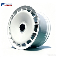 Jantes en alliage d'aluminium forgé personnalisées Aerodisc argent/noir, nouveau design en maille de 20 pouces pour G63 RangeRover SV pour Defender FSB