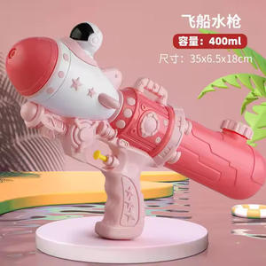 Pistola de agua de juguete Manual para exteriores DC para niños, verano, jugando, lindo astronauta, tema espacial, pistolas de agua de prensa - Product Image 3