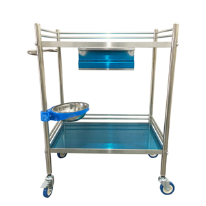 Hospital Detachable Medical Instrument Stainless Steel Patient Emergency Cart <strong>Dressing</strong> Treatment Nursing Medicine <strong>Trolley</strong> - Product Image 2