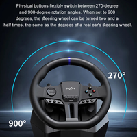 SUNDI PXN V900 Volant de course à double vibration à 360/900 degrés pour PC, PS3, PS4, Xbox Series, Switch