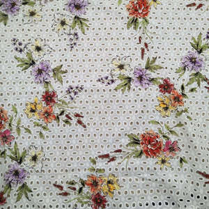 Chất Lượng Cao Voile Hoa Dây Quần Vải In Kỹ Thuật Số Thêu 100% Cotton Cho Dresses Cho Cô Gái Giá Tốt - Product Image 3