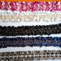 WO002 Accessoires vestimentaires Ruban décoratif coréen tissé jacquard 100% polyester sur mesure
