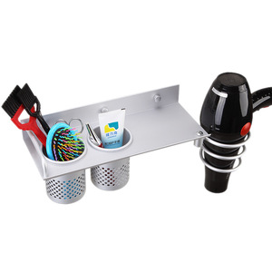 Estante de Almacenamiento de Aluminio Playboy, Estante Doble para Baño Montado en la Pared, Rectangular y Duradero - Product Image 4