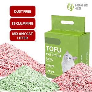 Offre Spéciale Fournitures pour animaux <span class=keywords><strong>de</strong></span> compagnie ODM/OEM Litière pour chat en tofu naturelle à base <span class=keywords><strong>de</strong></span> fibres végétales, texture légère, agglomération rapide, jetable dans les toilettes, pour distributeurs en gros - Product Image 2