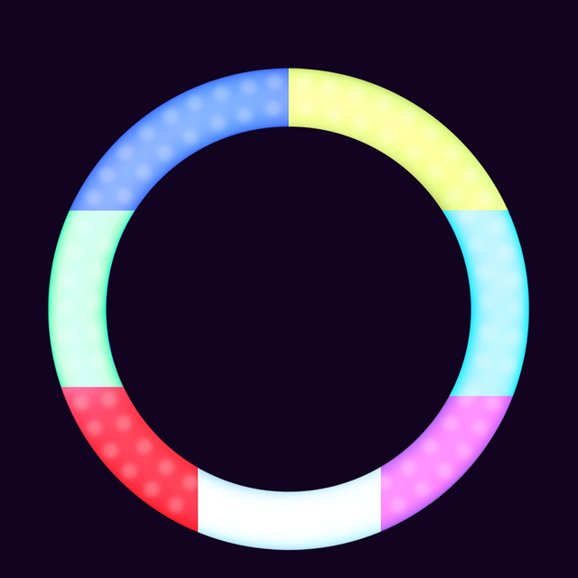 18-Inch Voice Control Portable RGB LED Ring Light Kit Selfie Photographic Lighting Universal Sizes 45cm Customizable for Cell