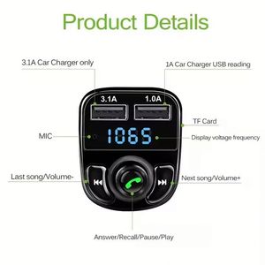 เครื่องเล่น MP3 รุ่น X8 ลดราคาพิเศษ พร้อมฟังก์ชั่นส่งสัญญาณ FM ไร้สาย 5.0 ชุดอุปกรณ์แฮนด์ฟรี ชาร์จในรถยนต์ - Product Image 3
