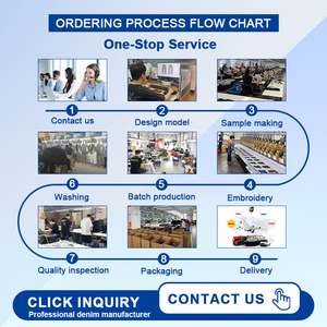 DiZNEW 2025 Produsen Jaket Jeans Denim Premium Berat Berkualitas Tinggi yang Diperlakukan dengan Cucian Vintage yang Dapat Disesuaikan - Product Image 6