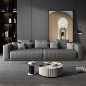 <span class=keywords><strong>Futon</strong></span> industriel en cuir vintage haut de gamme en acier danois blanc et or 2 places Style campagnard grand canapé de groupe - Product Image 6