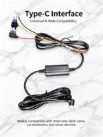 24-Stunden-Parküberwachungs-Kit mit Festverkabelung für DVR WiFi GPS Mini Typ-C Armaturenbrett-Kamera Niederspannungs-Hardware