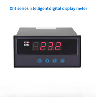 CH6 instrumen Alarm tampilan Digital cerdas, pengukur Level cairan tekanan suhu PT100 Thermocouple Thermoresistor OEM
