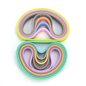 Pulsera de Silicona Redonda Motivacional Alemana, Paquete de 11, Colorida, Estampada, Impermeable, Decorativa, para Hombres y Mujeres - Product Image 1