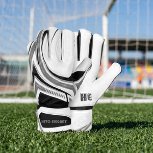 Gants de gardien de but de football en silicone haute densité Sangle amovible Impressions personnalisées pour adultes Gants de gardien de but à sublimation durable - Product Image 2