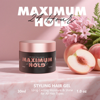 Gel capillaire OEM Herbal Strong Hold lissant, nourrissant et hydratant pour cheveux bouclés, fixateur de bords, unisexe, tous types de cheveux