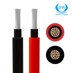 Fil de panneau solaire photovoltaïque DC 1000V EN 50618 4mm2 <span class=keywords><strong>6mm2</strong></span> H1Z2Z2-K câble d'alimentation de fil photovoltaïque solaire thermique XLPE - Product Image 1