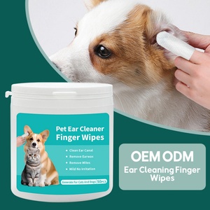 Lingettes pour animaux de compagnie en gros d'usine pour chiens, éliminent les odeurs, lingettes nettoyantes pour oreilles d'animaux sans rinçage - Product Image 1