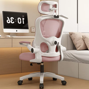 <span class=keywords><strong>Silla</strong></span> Ergonómica Giratoria Cómoda <span class=keywords><strong>Rosa</strong></span> y Blanca, <span class=keywords><strong>Silla</strong></span> Ejecutiva de Nailon Blanco, Sillas de Oficina, <span class=keywords><strong>Silla</strong></span> de Escritorio Reclinable de Malla Completa <span class=keywords><strong>Rosa</strong></span> - Product Image 1