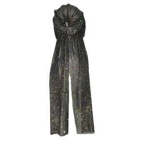 Nuosha OEM Turban élastique pour femmes européennes et américaines, bandeau <span class=keywords><strong>de</strong></span> cheveux avec strass, chapeau <span class=keywords><strong>de</strong></span> pirate à longue queue, bandeau musical, usage quotidien CE - Product Image 6