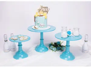 Graduation Wedding Party Cupcake Display Tray Set Metal Cake Stand