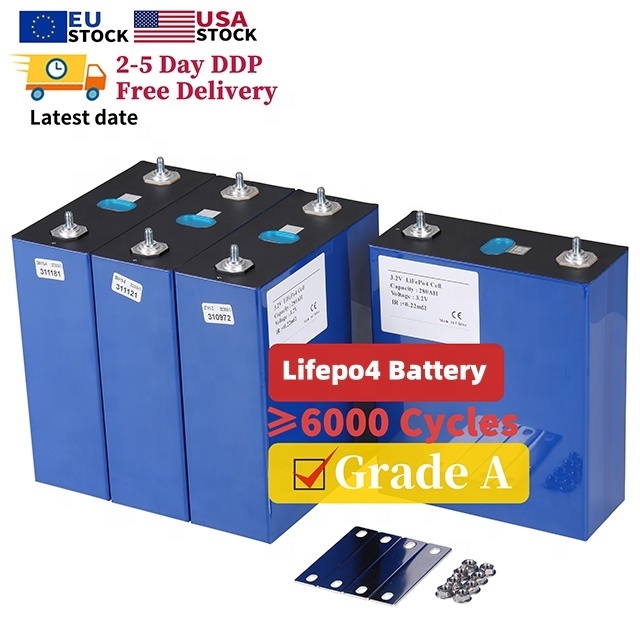 Grade a Brand New QR Code Rechargeable 3.2V 50Ah 105Ah 130Ah 160Ah 230Ah 280Ah 320Ah Lithium Ion Cell LiFePo4 Battery for EV