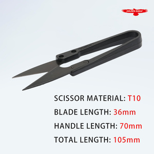 Forbici da Cucito TC-805B Golden Eagle con Manico in Plastica Nera, Tagliafilo a Forma di U, Strumento <span class=keywords><strong>per</strong></span> Punto Croce e Macchina da <span class=keywords><strong>Cucire</strong></span> - Product Image 2