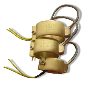 Calentador de banda de boquilla de latón de alta temperatura eléctrico de 220 voltios para máquina de moldeo por soplado