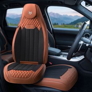 Ensemble complet de sièges de voiture en PU de luxe, design nid d'abeille, respirant, résistant à l'usure, version 9D, sport universel toutes saisons, 5 places avant - Product Image 2