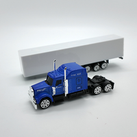 1/87 moulé sous pression modèle Semi camion remorque a Escala Kenworth W900 transporteur de voitures Long Hauler camion alliage cadeau promotionnel enfants voiture