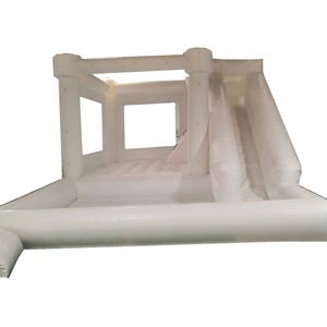 Nhà nảy bơm hơi màu trắng 18ft với lâu đài nhảy hồ bơi cho thuê tiệc - Product Image 2